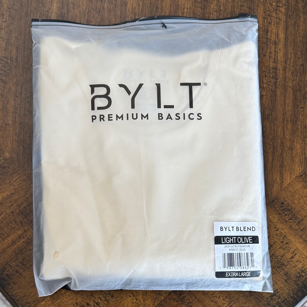 BYLT Light Olive Premium Basics Shirt XL